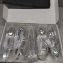 Villeroy & Boch Mademoiselle 64 Piece Flatware Set for 12, Includes Serving Pieces