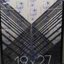 Americanflat 19x27 Poster Frame with Polished Plexiglass - Streamline Collection - Thin Border Picture Frame for Wall Display - Hanging Hardware Included - Black