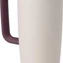 Owala FreeSip Tumbler Insulated Stainless Steel Water Bottle with Built-in Straw and Side Handle, For Travel, Work, School, and Sports, 40oz, BPA Free, Leak Proof, Deaybreak (Daybreak)