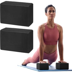 Gaiam Yoga Block - Supportive Latex-Free Eva Foam - Soft Non-Slip Surface with Beveled Edges for Yoga, Pilates, Meditation - Yoga Accessories for Stability, Balance, Deepen Stretches