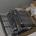 LINZINAR Shoe Rack 3 Tier Long Metal Shoe Organizer for Closet Entryway Black