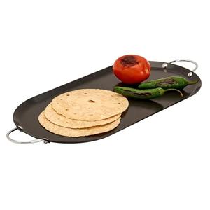 Infuse 15.75-inch x 7.75-inch Oval Carbon Steel Comal/Griddle