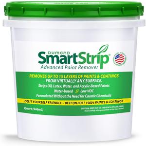 Dumond Smart Strip Advanced Paint Remover, For Removal of Acrylic, Latex, Oil & Water-Based Coatings, Non-Caustic Formula, Indoor/Outdoor, Contractor & DIY Friendly, 1 Quart