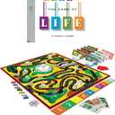 The Game Of Life With 1960 Artwork & Gameplay, Winning Moves Games USA, Classic Game: Original 1960's Version, Spinner, Mountains, Insurance, Career Options, Marriage, etc. 3-4 Players Age 10+