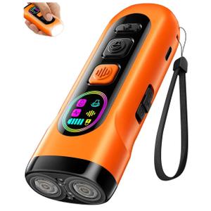 SEDULAN Dog Bark Deterrent Devices Anti Barking Device for Dogs Ultrasonic Bark Stopper Portable Dog Training Tool Indoor Outdoor Up to 50ft Correct Bad Behavior of Own or Neighbor's Dog (Orange)