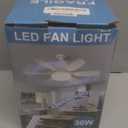 Ealken Socket Fan Light Ceiling Fans with Lights and Remote, Dimmable LED 3 Colors 3000K-6500K, 1556 Lumens Light Bulb Screw in Ceiling Fan for Bedroom, Kitchen, Living Room, Closet