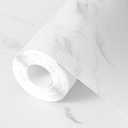 Hersvin Shelf Liners 24 in x 20 ft EVA Drawer Mats, Non-Adhesive Cupboard Protector, Kitchen Cabinet Lining Fridge Liner (White Marble Stripe, 61x610cm)