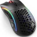 Glorious Gaming Model D- (Small) Wireless Gaming Mouse - 67g Superlight Honeycomb Design, RGB, Ergonomic, Lag Free 2.4GHz Wireless, Up to 71 Hours Battery - Black