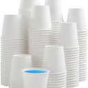 300 Count 3 oz Bathroom Cups, Disposable Mouthwash Cup, Small White Paper Cups, 3 Ounce Mini Espresso Cups, Ideal for Bathroom, Travel, Picnic
