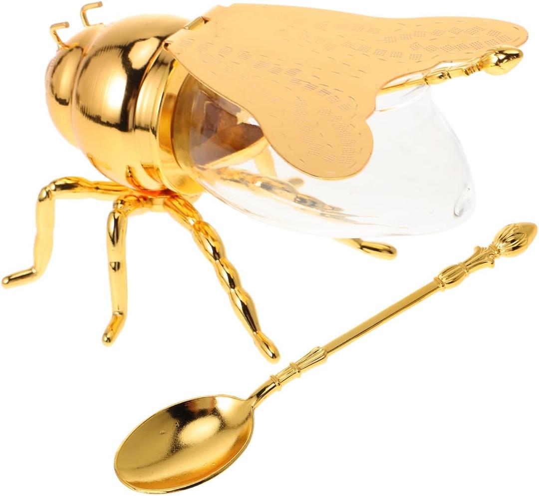 Ciieeo European Classic Style Multi-function Spice Jar Decorative Salt Container with Lid for Storing Sugar Flour Tea and Spices Home Accessory