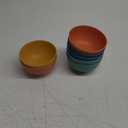 BUSOKIP Wheat Straw Bowls, 10 OZ Snack Bowl Set of 7, Unbreakable Small Bowl, Alternative Plastic Bowls Reusable for Snack, Dessert and Appetizer, Microwave and Dishwasher Safe (Multicolor)