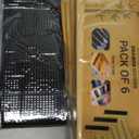 Adjustable Bamboo Drawer Dividers 6 Pack, Expandable Drawer Organizer for Kitchen, Bedroom, Bathroom and Dresser, Each Divider Expands from 12" to 17.5" Height 4.5  Free Mat Included in Package.