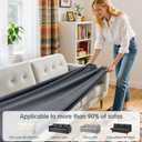 Hokway Large Couch Cushion Covers Stretch Cushion Covers Sofa Seat Cushion Slipcover Protector(Gray, Large)