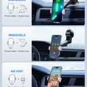 Wireless Car Charger, 15W Fast Charging Auto Clamping Car Charger Phone Mount Phone Holder fit for iPhone 15 14 13 12 11 Pro Max Xs, Samsung Galaxy S24 Ultra S23 S22 S21, S20, S10+, Pink