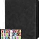 JoyHood Trading Card Binder, Sport Card Collection Binder compatible with TCG/PM/MTG/OPCG/YGO Cards, Card Album Holder Hold Up to 960 Cards (Dark, 12 Pockets)