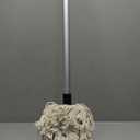 Nine Forty Heavy Duty, Industrial-Strength Cotton Wedge Dust Mop Head w/ Handle - Home & Commercial Hardwood Floor Cleaning - Designed for High-Performance Janitorial & Housekeeping Tasks