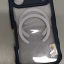 CENHUFO Magnetic Privacy for iPhone 17 Pro Case [Compatible with Magsafe] Full Body Phone Case Built-in 9H Tempered Glass Privacy Screen Protector, Camera Protection Shockproof Bumper Cover - Blue