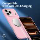 3 x Compatible with iPhone 17 Pro Case, Shockproof Liquid Silicone Protective Phone Case with Soft Anti-Scratch Microfiber Lining Ultra Slim Drop Protection Phone Cover(Pink)