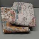 Washable 4x6 Area Rugs, Rugs for Living Room, Low-Pile Water&Stain Resistant Carpet Vintage Distressed Printed Non-Slip Carpet for Bedroom Bathroom Kitchen-Yellow/Brown