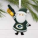 Hallmark NFL Green Bay Packers Santa Fan Christmas Ornament, Gifts for Sports Fans