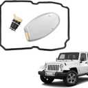 1402770095 Automatic Transmission Filter Oil Pan Gasket Kit Fits for 722.6 Transmission, Compatible with Wrangler 03-18, Charger 06-19, Challenger 08-14, Sprinter 2500/3500 03-09, Chry-sler 300 05-14