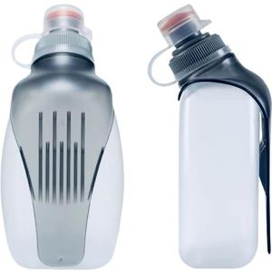 Water Bottle for Running No-Bounce with Quick-Clip & Dust-Proof Cap 8.8oz(250ml) BPA-Free Soft Flask for Running Walking Hiking Cycling(1 Pack)