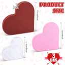 3 Pcs Valentines Day Decor Wooden Heart Sign Rustic Farmhouse Tabletop Centerpiece Red Pink White Table Decorations for Tiered Tray Home Kitchen Bedroom Couple Gifts