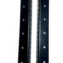 Steel Support Metal Support Bracing Hidden C Bracket for Table Top Live Edge Slab Woodworking, Black Coat Finish, 6 Holes (2 Pack Upgrade, 36 Inch)