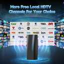 2026 Upgraded TV Antenna, Digital Antenna for Smart TV Indoor/Outdoor with Strongest Booster, HD TV Antenna for Local Channels with Telescopic Antenna Pole, Supports 8K 4K 1080P-40ft Coax Cable