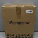 Forbena Potty Training Toilet Seat with Step Stool Ladder, Toddler Kids Potty Seat for Boys Girls, Non Slip Foldable Toilet Training Seat with Soft Cushion, Comfortable Handles (White-Grey)