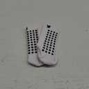 Lux Dual Grip Socks - Soccer Grip Socks for Men and Women. GripArray Performance & Comfort (Small, White)
