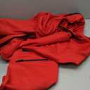 RIFLESSI Men's Athletic Sports Casual 2 Piece Solid Color Tracksuit Hoodie Jogger Pants Sweatsuit Set (Medium, Red)