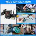 Beaiguna 2 in 1 Hot Air Rework Soldering Iron Station Kit, Precision Circuit Board Soldering Gun Kit, Rapid Heat up Solder Station, Upgrade Dual System Independent Control, Auto Sleep & Calibration