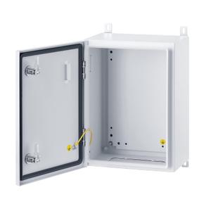 IP65 Weatherproof Metal Box Wall-Mounted Electronic Equipment Enclosure Box with Mounting Plate and Wall Bracket (16'' x 12'' x 8'')