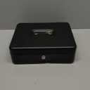 Amazon.com : Kyodoled Medium Cash Box with Money Tray,Small Safe Lock Box with Key,Cash Drawer,7.87"x 6.30"x 3.54" Black Medium : Office Products