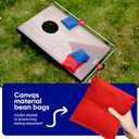 Portable Cornhole Board Set 24"x15", Wooden Travel Size Corn Hole Game Sets, Incl 2 Boards 8 Canvas Bean Bags, Valentines Day Gifts for Him, Indoor & Outdoor Games, Gifts for Teens & Adults