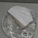 PATIKIL Drum Lamp Shades for Table Lamps 12"x12"x8" Linen Lampshade Easy Assembly Lamp Shade with E27 to E26/E14 Adapters for Floor Lamps Bedside Lamps Pendant Lights, Beige (1.65" Spider)