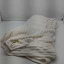 Bedsure Gentle Soft White Throw Blanket for Couch - Cozy Blanket for Women, Cute Fleece Throws for Girls Sofa Couch Cover, Birthday Gifts for Women, Room Fall Halloween Decor, Off White, 86in x 86in