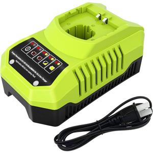 Charger Compatible with Ryobi 18 Volt Batteries Lithium ion P100 P102 P103 P104 P105 P107 P108 P109 P119 P122 (Green)