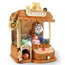 Large Claw Machine for Kids Adults, Mini Vending Machine with 30 Fun Toys, Candy Dispenser Machine, Prize Dispenser with Music Light Birthday Gifts for Boys Girls Age 5-7 8-10 10-12 (Bear)