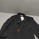 ELLEVEN Women's Linen Blazer 3/4 Ruched Sleeves, Lightweight Slim Fit Jackets with Pockets Half Lining, 2XL
