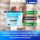 Moisture Absorber Fresh Cotton 10.5 oz/300g | Removes Moisture, Damp & Humidity | Odor Absorber With Fresh Cotton Fragrance | Moisture Trap for Bathroom, Closet, Kitchen | Set of 6