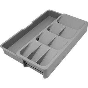 EOOXEKFX Weiliya UNRRZLCA Kitchen Drawer Organizer Tray,Drawer Organiser,Cutlery Tray,Expandable Utensil Tray for Kitchen,Compact Plastic Storage Organisation for Spoons