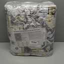 Boho Washable Area Rug 5x7, Spill-Proof Surface, Non-Slip Backin,Low Pile Faux Wool Large Printed Rugs for Living Room,Bedroom, Dining Room, Kitchen Floor, Small Office (Grey, 5x7)