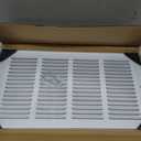 16"W x 10"H [Duct Opening Size] Steel Return Air Grille, Air Return Vent Cover for Ceiling and Sidewall - HVAC Air Vent Covers - [Outer Dimensions: 17.75"W x 11.75"H]