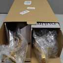 NUR Gold Lamps for Bedrooms Set of 2, Small Table Lamp, 3 Colour Temperature, 15.8 Inch Height, Bedsides Lamps for Living Room