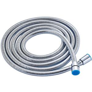 Stainless Steel Bathroom Shower, Matte Black 245 CM Showers Hose Replacement Flexible Hose/Pipe Explosion-Proof Pipes (Size : 300 cm Chrome)