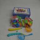 TEMI Fishing Toy Game for Kids 3 4 5 6 7 8 Years Old, 51 Fish Bath Playset for Toddlers, Toy Magnetic Rod and Fishing Net, Outdoor Water Toys for Kids Age 3-5, Party for Boy and Girl