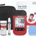 Hemoglobin Test Kits with 25 Hemoglobin Test Strips, Hemoglobin Test Meter for Home Use, Home Hemoglobin Kit, Easy to Use and Read.