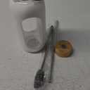 Glass Water Bottles 64 oz - Half Gallon Large Motivational Daily Water Intake Bottle Time Marker - Glass Water Bottle With Straw, Silicone Sleeve 2 Lids, Handle Spout & Bamboo Lid(White)